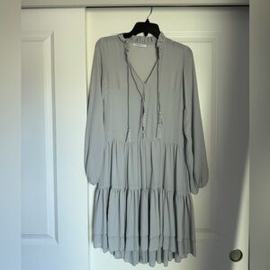Glamorous Light Gray Long Sleeve Dress